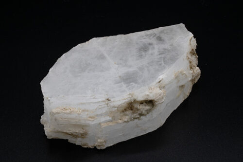 Selenite Heart Stone with Coral Edges