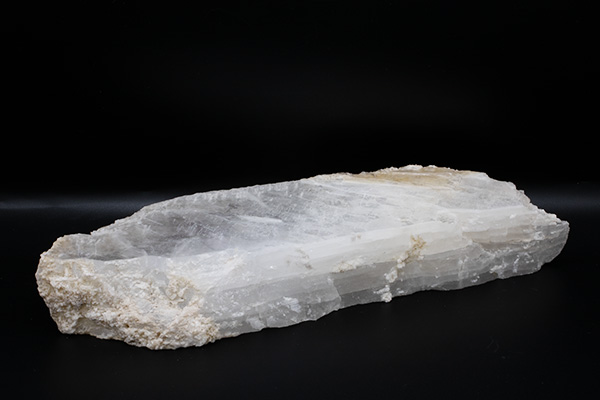 Selenite Heart Stone with Coral Edges