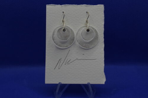 Double Disc Selenite Earrings